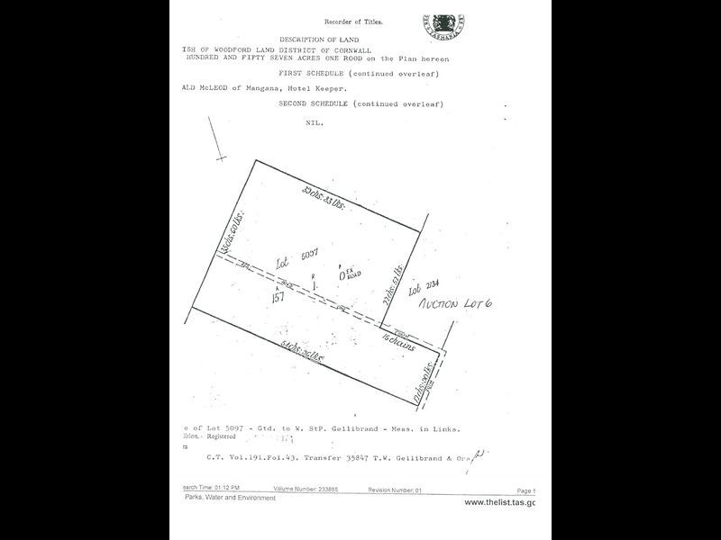Calder Gully Road, Mangana TAS 7214