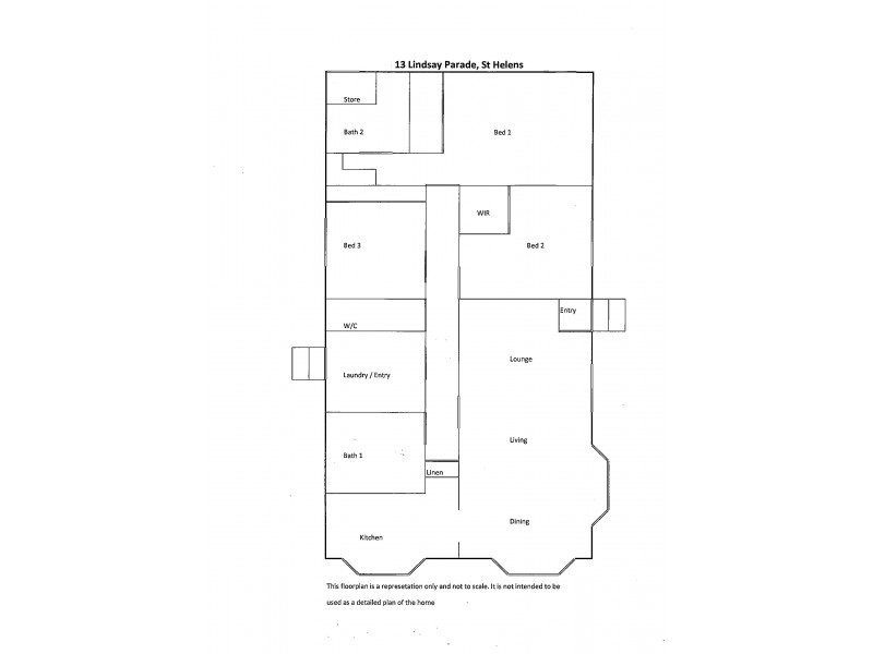 13 Lindsay Parade, St Helens TAS 7216 Floorplan