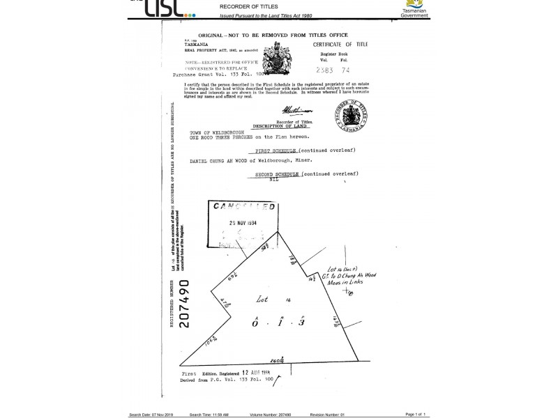 PID 346101 Lot 14 Main Road, Weldborough TAS 7264