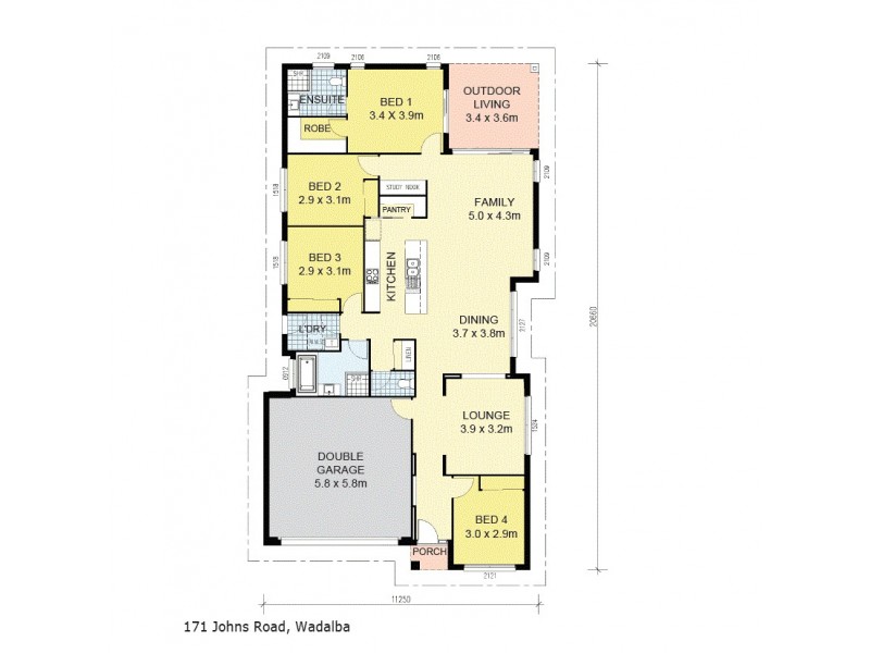 171 Johns Road, Wadalba NSW 2259 Floorplan