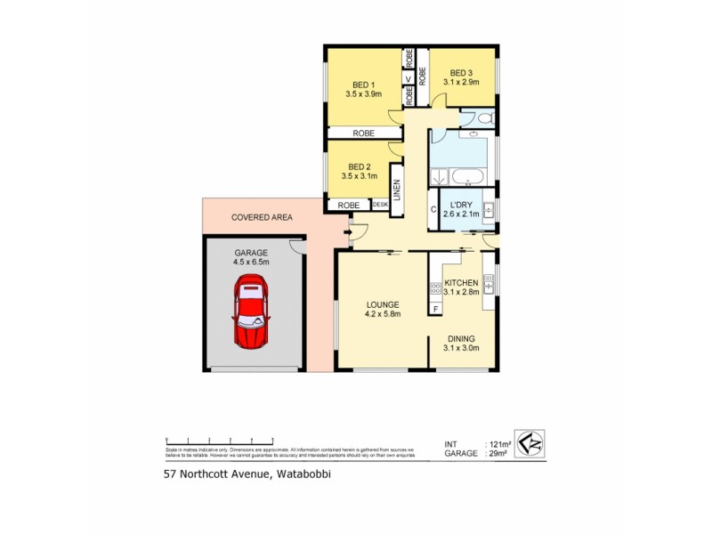 57 Northcott Avenue, Watanobbi NSW 2259 Floorplan