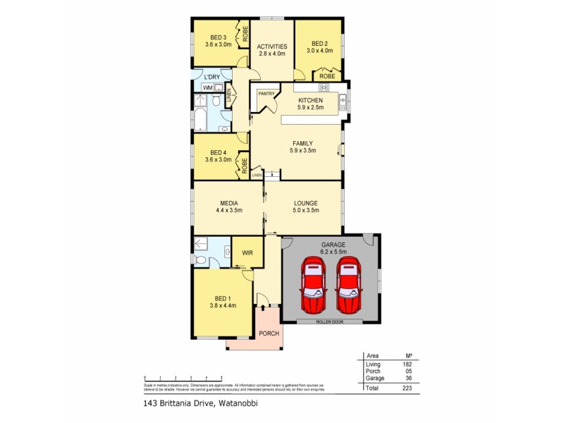 143 Brittania Drive, Watanobbi NSW 2259 Floorplan