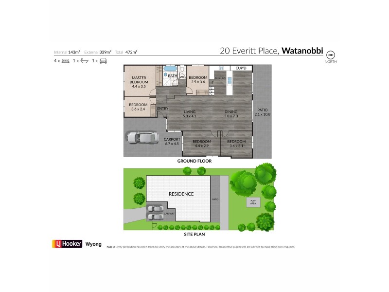 20 Everitt Place, Watanobbi NSW 2259 Floorplan