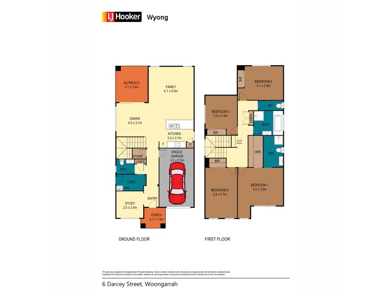 6 Darcey Street, Woongarrah NSW 2259 Floorplan