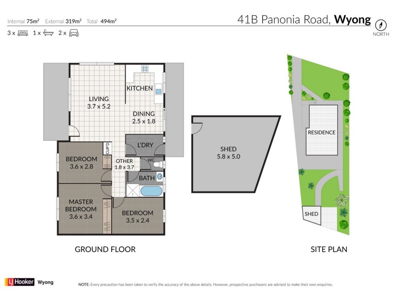 41B Panonia Road, Wyong NSW 2259 Floorplan