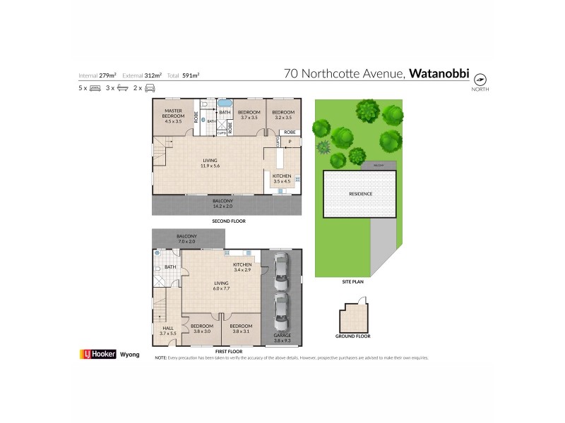 70 Northcott Avenue, Watanobbi NSW 2259 Floorplan