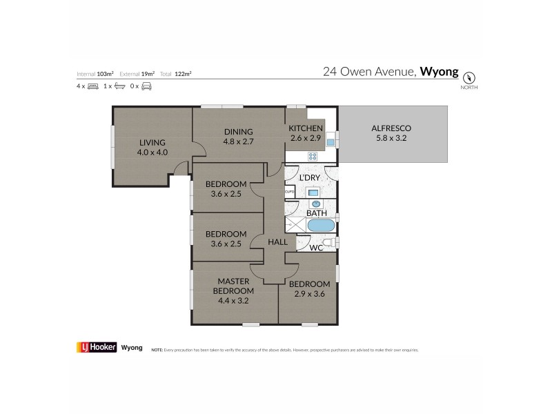 24 Owen Avenue, Wyong NSW 2259 Floorplan