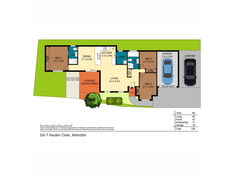 3/6-7 Hayden Close, Watanobbi NSW 2259 Floorplan