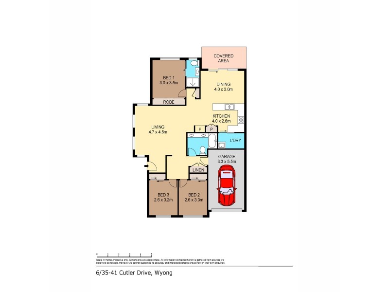 6/35-41 Cutler Drive, Wyong NSW 2259 Floorplan