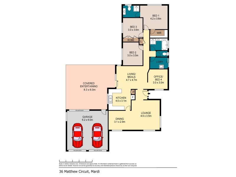 36 Matthew Circuit, Mardi NSW 2259 Floorplan