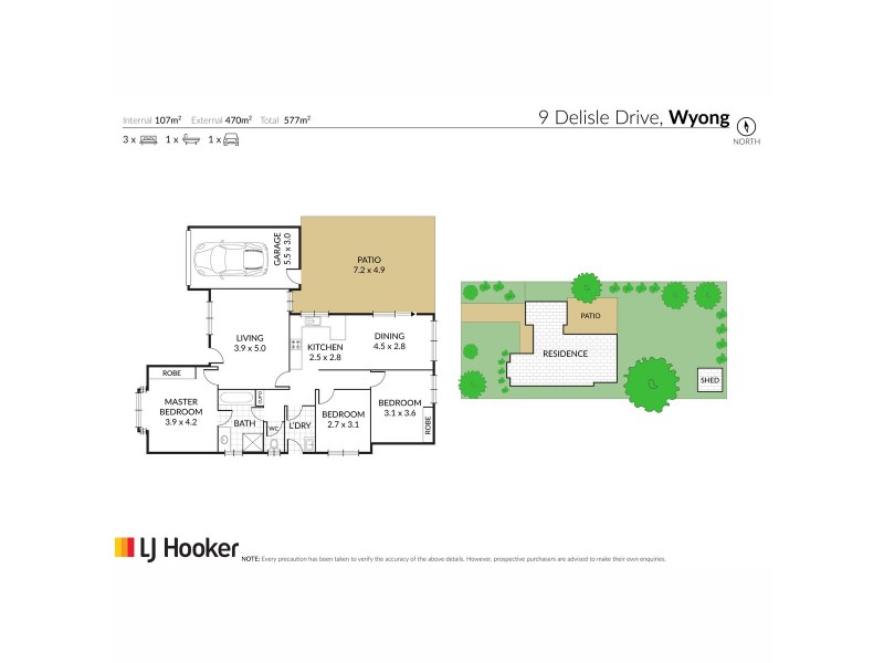 9 De Lisle Drive, Watanobbi NSW 2259 Floorplan