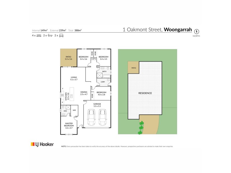 1 Oakmont Place, Woongarrah NSW 2259 Floorplan