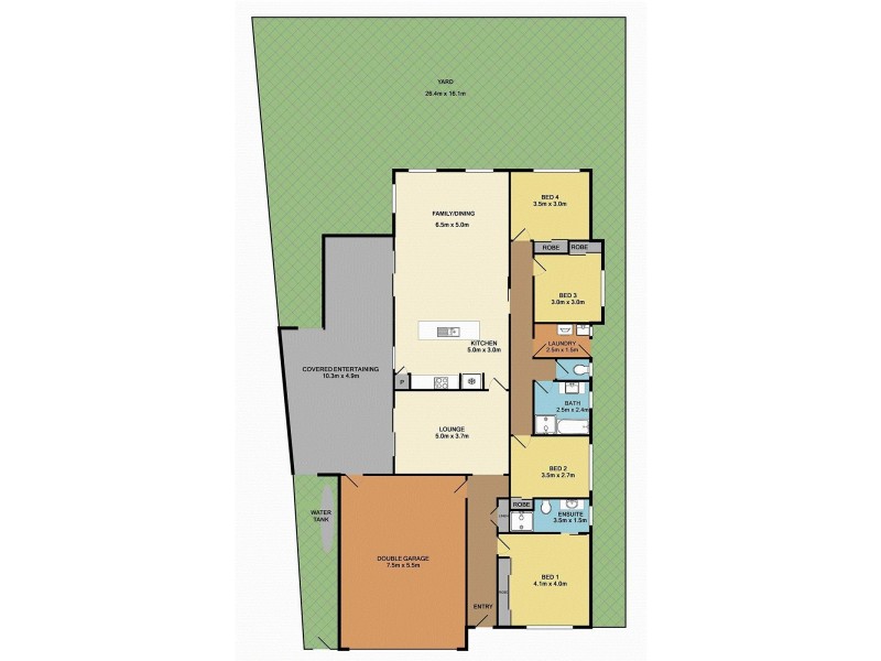 16 Connemara Street, Wadalba NSW 2259 Floorplan