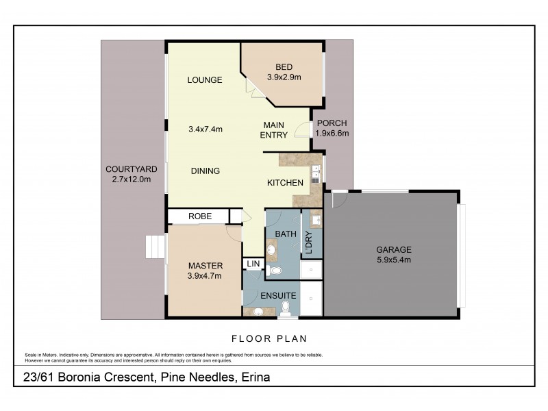 23/61 Boronia Crescent, Pine Needles Village, Erina NSW 2250 Floorplan