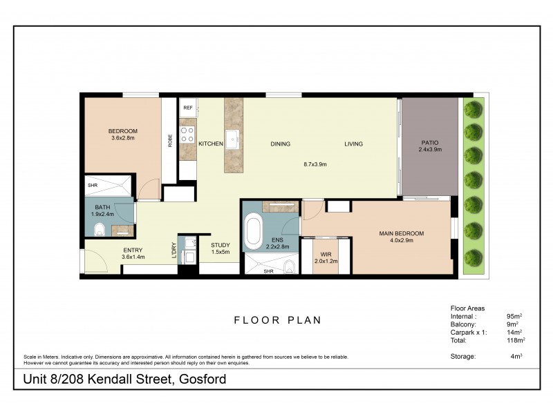 8/208 Kendall Street, Gosford NSW 2250 Floorplan