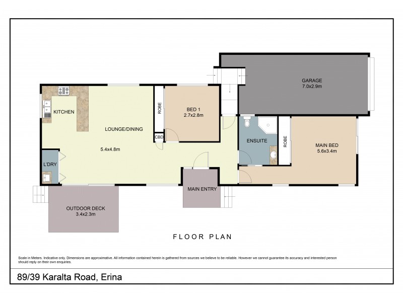 89/39 Karalta Court, Erina NSW 2250 Floorplan