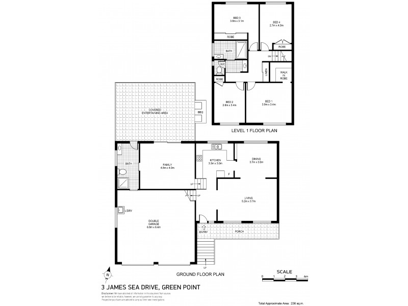 3 James Sea Drive, Green Point NSW 2251 Floorplan