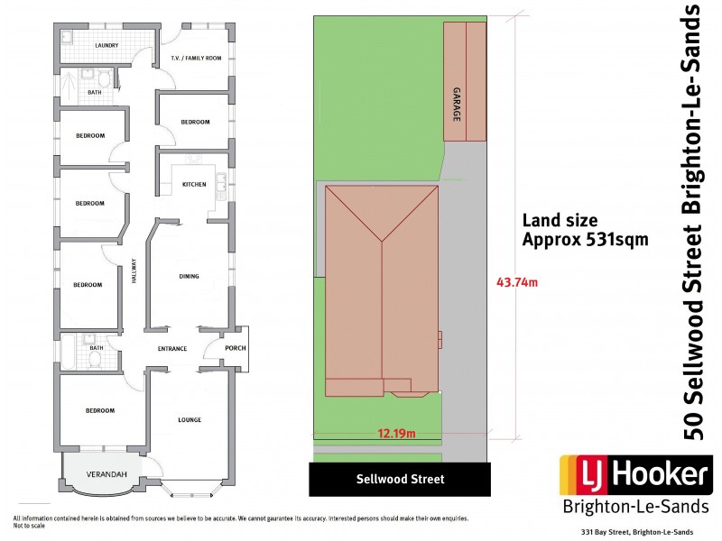 50 Sellwood Street, Brighton-le-sands NSW 2216 Floorplan