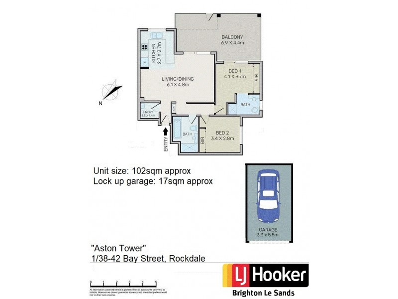 1/38-42 Bay Street, Rockdale NSW 2216 Floorplan