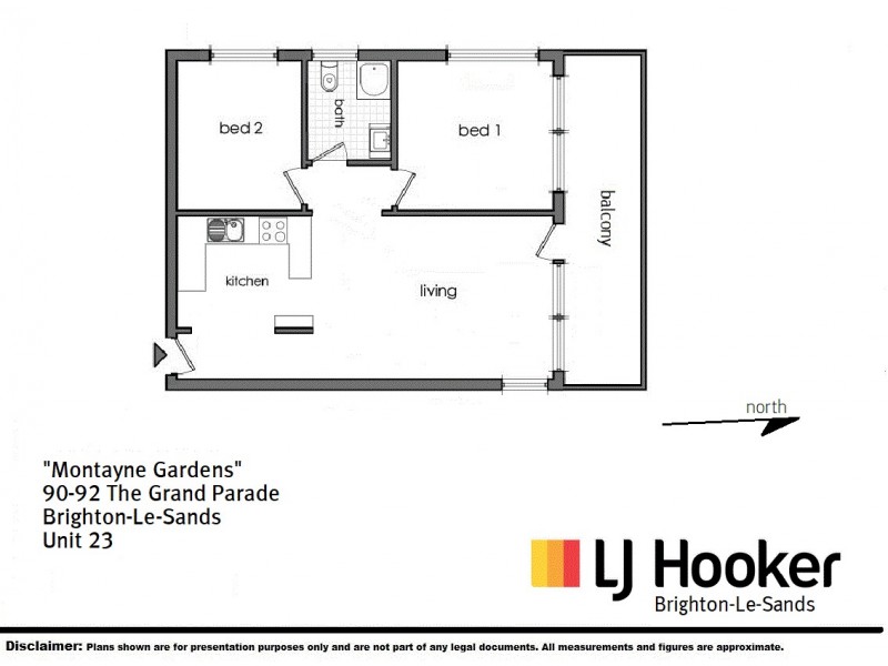 23/90 The Grand Parade, Brighton-le-sands NSW 2216 Floorplan