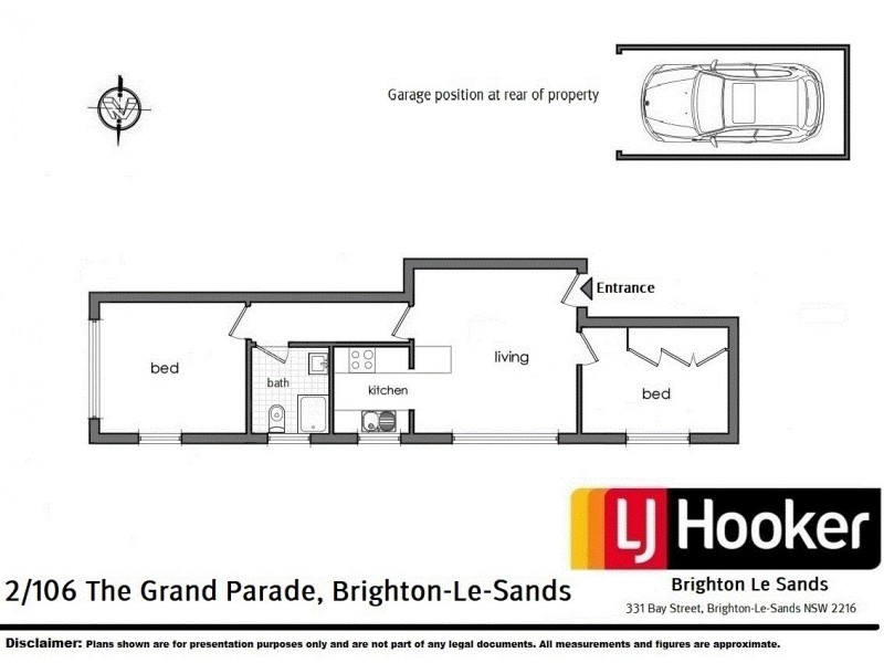 2/106 The Grand Parade, Brighton-le-sands NSW 2216 Floorplan