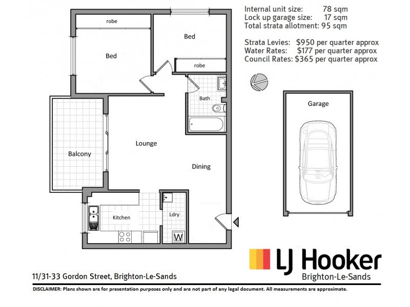 11/31-33 Gordon Street, Brighton-le-sands NSW 2216 Floorplan