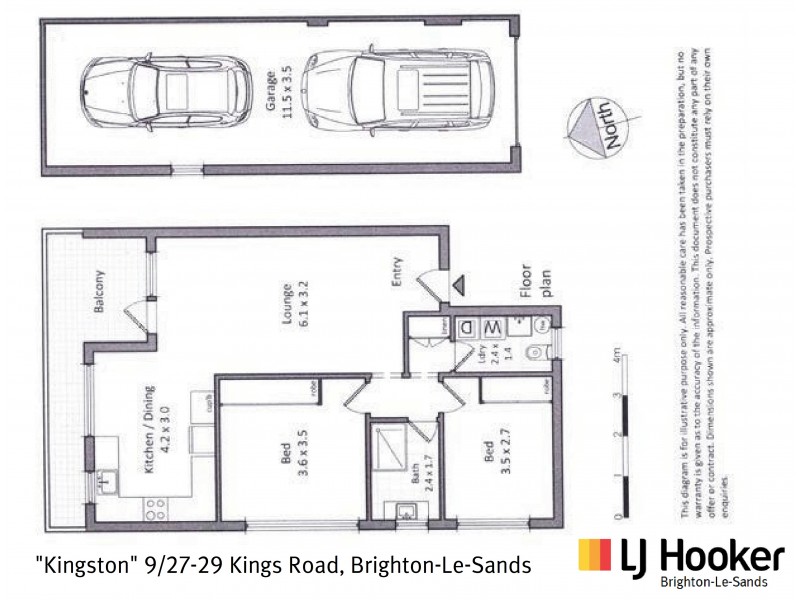 9/27-29 Kings Road, Brighton-le-sands NSW 2216 Floorplan