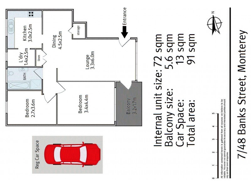 7/48 Banks Street, Monterey NSW 2217 Floorplan