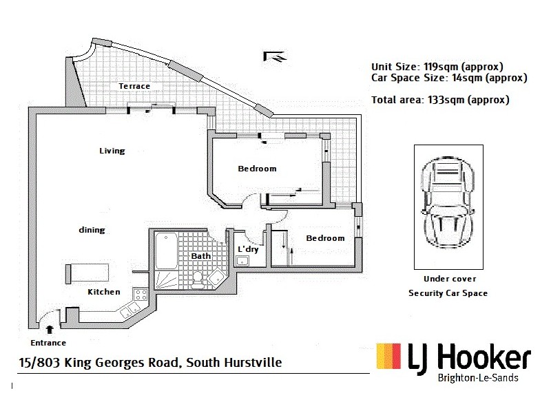15/803 King Georges Road, South Hurstville NSW 2221 Floorplan