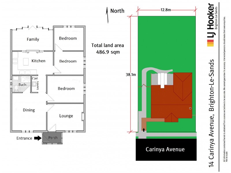 14 Carinya Avenue, Brighton-le-sands NSW 2216 Floorplan