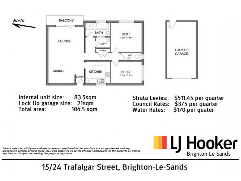 15/24 Trafalgar Street, Brighton-le-sands NSW 2216 Floorplan