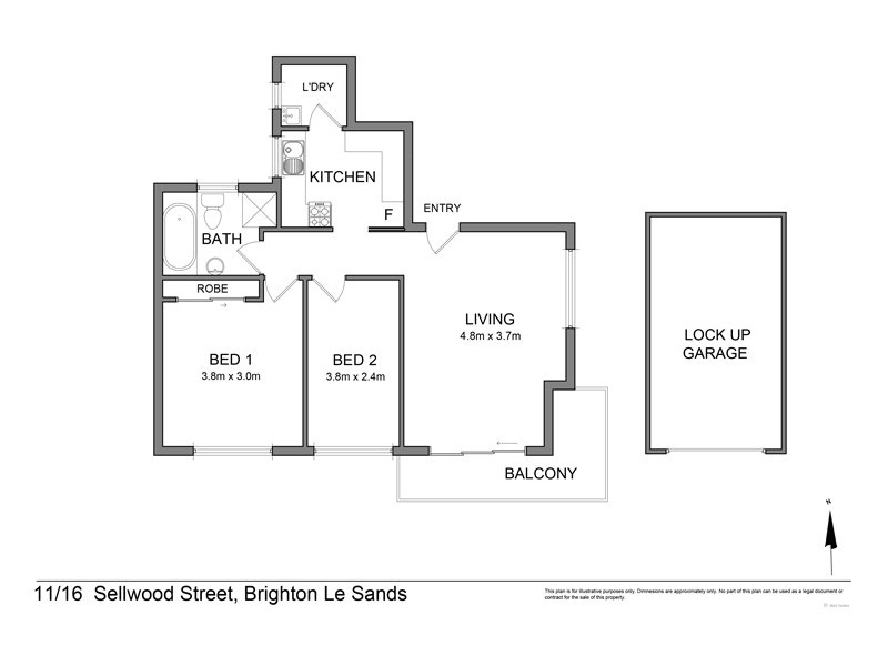11/16-18 Sellwood Street, Brighton-le-sands NSW 2216 Floorplan