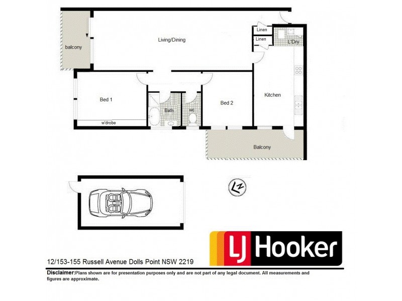 12/153-155 Russell Avenue, Dolls Point NSW 2219 Floorplan