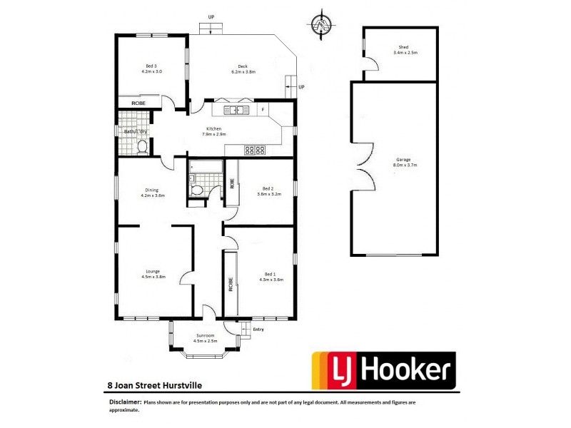 8 Joan Street, Hurstville NSW 2220 Floorplan