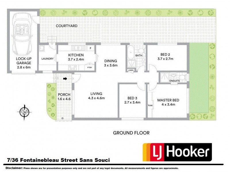 Villa 7/36 Fontainebleau Street, Sans Souci NSW 2219 Floorplan