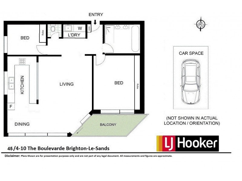 45/4-10 The Boulevarde, Brighton-le-sands NSW 2216 Floorplan