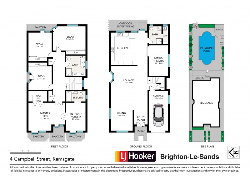 4 Campbell Street, Ramsgate NSW 2217 Floorplan