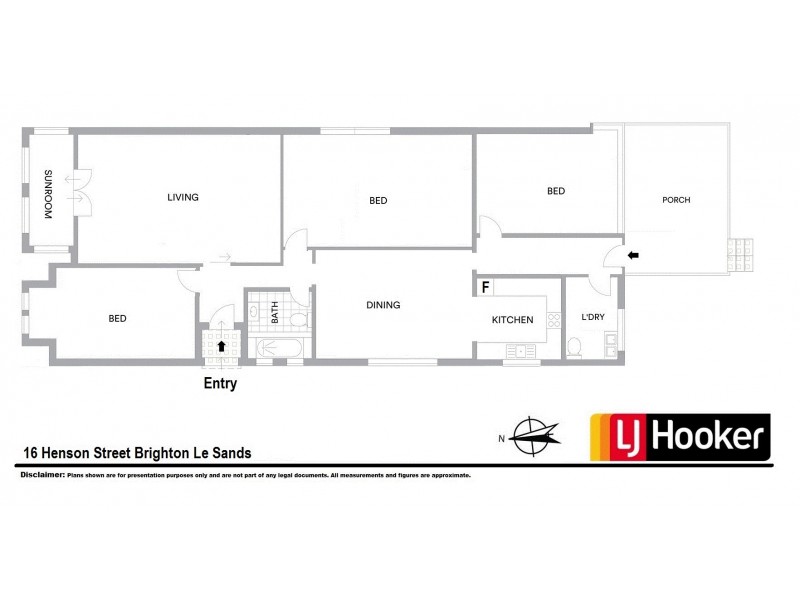 16 Henson Street, Brighton-le-sands NSW 2216 Floorplan