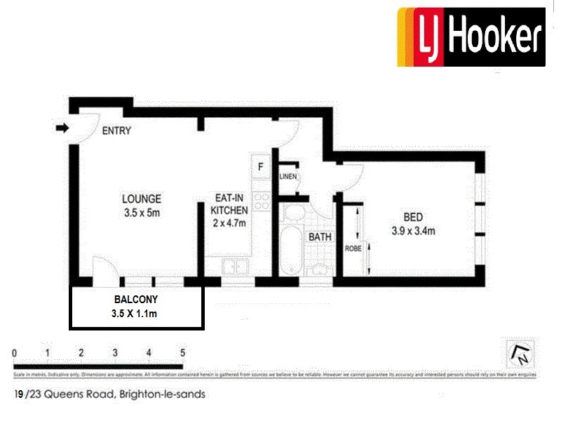 19/23-25 Queens Road, Brighton-le-sands NSW 2216 Floorplan