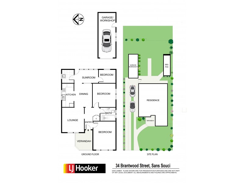 34 Brantwood Street, Sans Souci NSW 2219 Floorplan