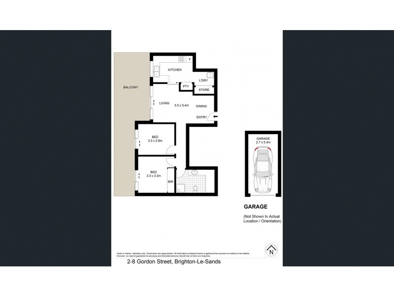 603/2-8 Gordon Street, Brighton-le-sands NSW 2216 Floorplan