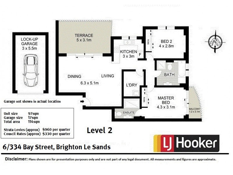 6/334 Bay Street, Brighton-le-sands NSW 2216 Floorplan
