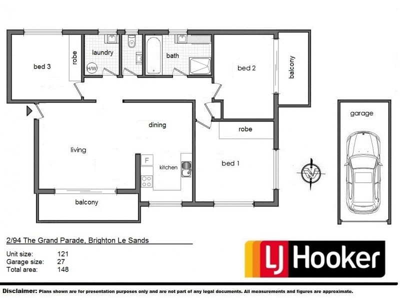 2/94 The Grand Parade, Brighton-le-sands NSW 2216 Floorplan