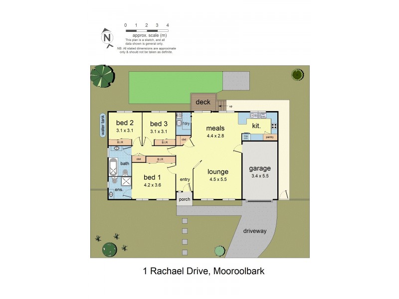 1 Rachael Drive, Mooroolbark VIC 3138 Floorplan