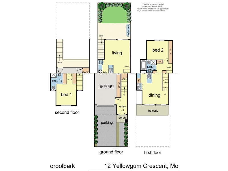 12 Yellow Gum Crescent, Mooroolbark VIC 3138 Floorplan