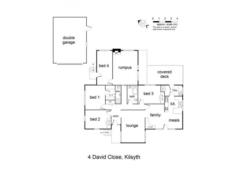 4 David Close, Kilsyth VIC 3137 Floorplan