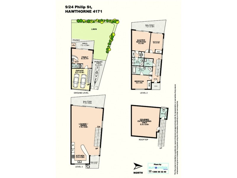 9/24 Philip Street, Hawthorne QLD 4171 Floorplan