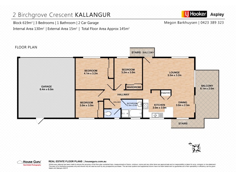 2 Birchgrove Crescent, Kallangur QLD 4503 Floorplan