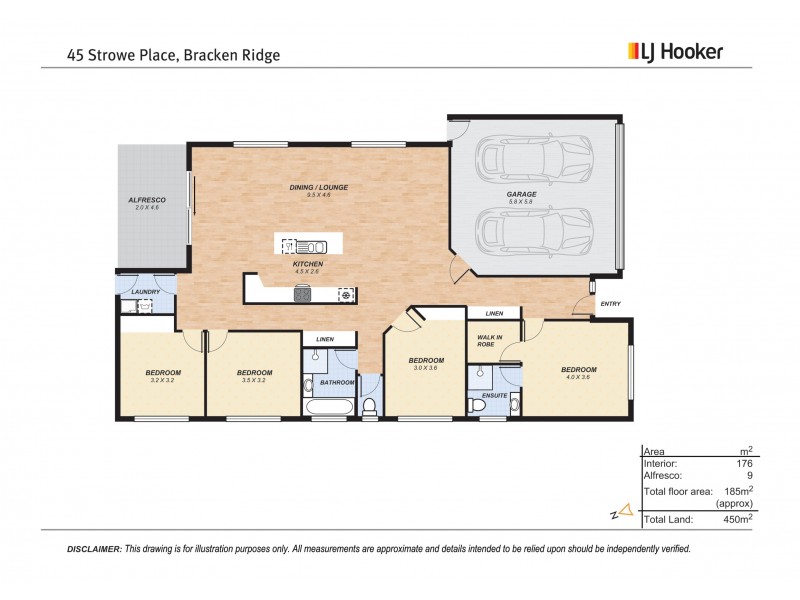 45 Strowe Place, Bracken Ridge QLD 4017 Floorplan