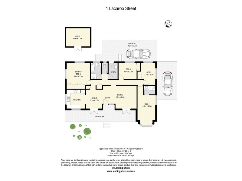 1 Lacaroo Street, Bracken Ridge QLD 4017 Floorplan